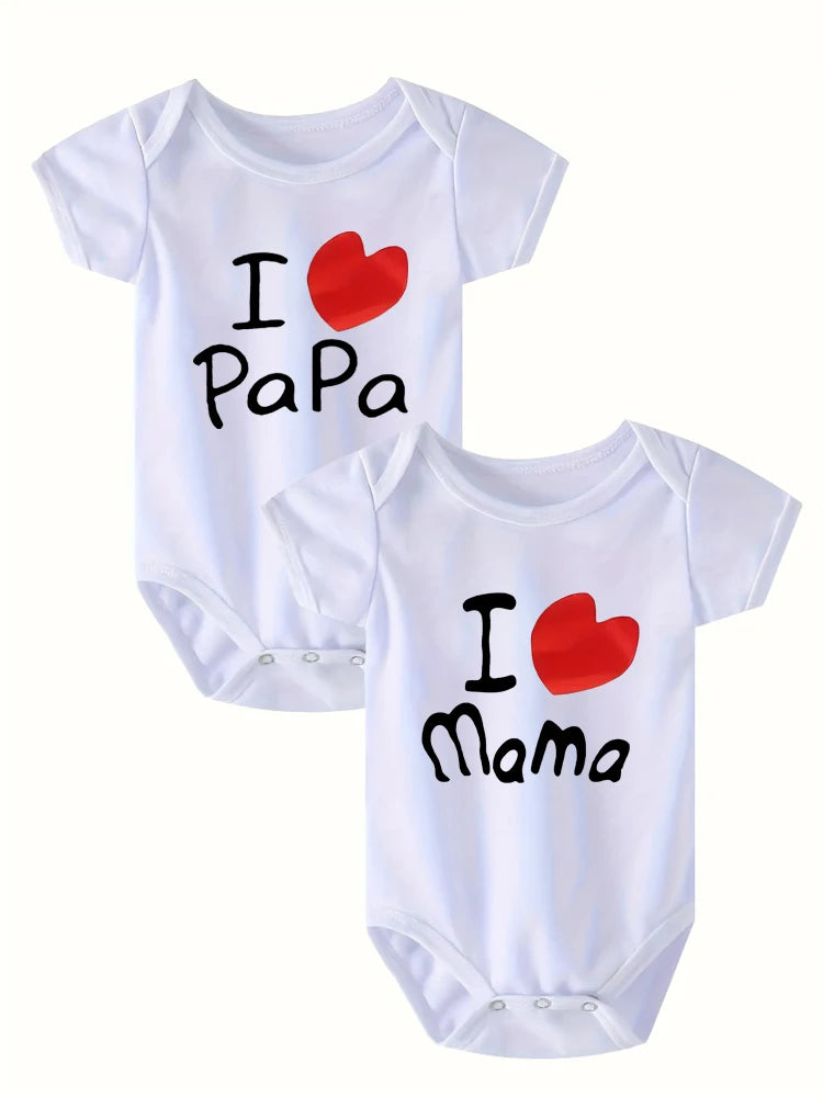 Mama & Papa Romper